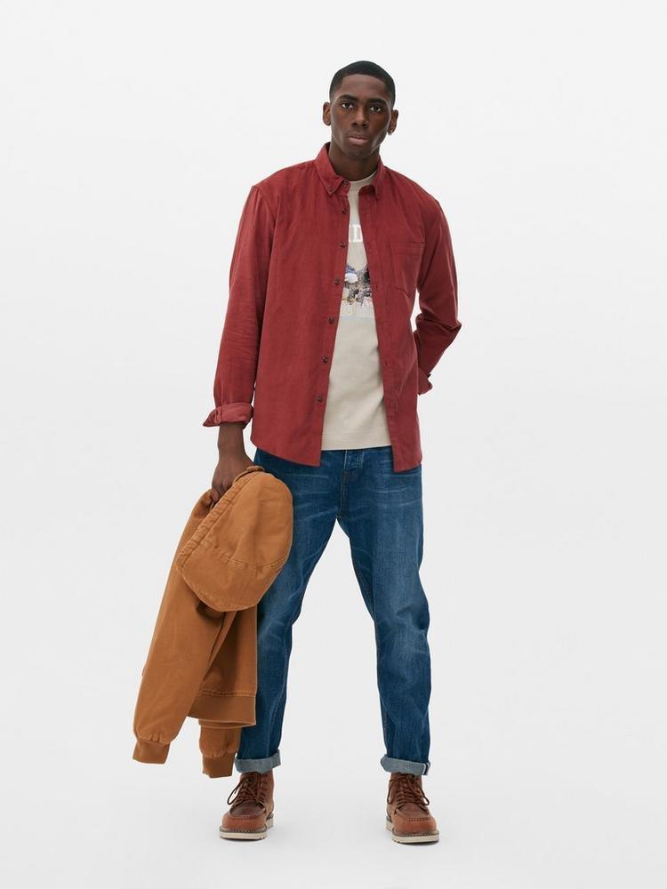 Long Sleeve Corduroy Shirt