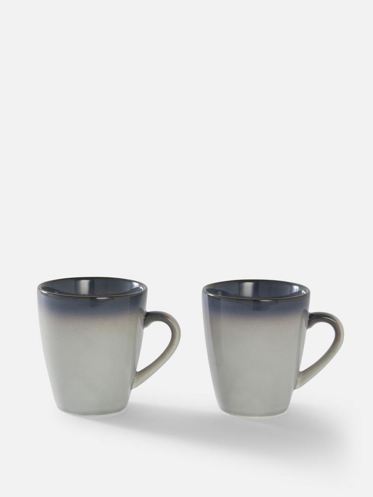 2pk Matching Porcelain Mugs