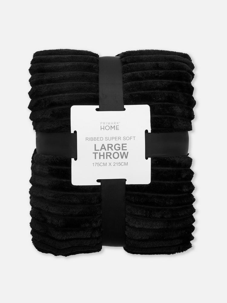 Super Soft Ribbed Throw Blanket - 4