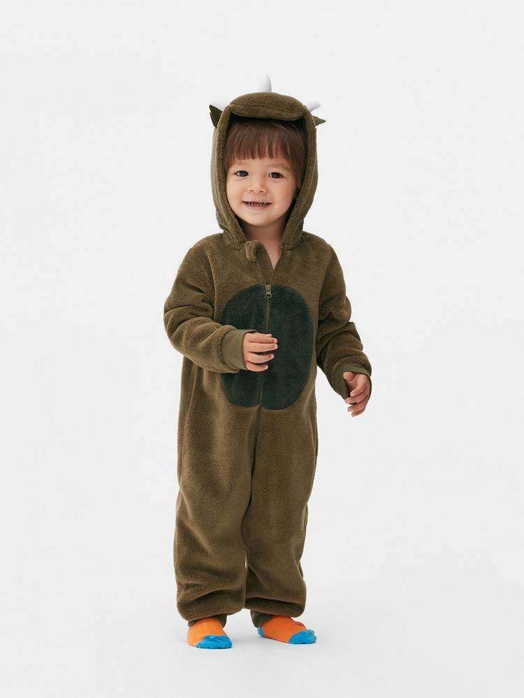 Baby's Dinosaur Fleece Onesie