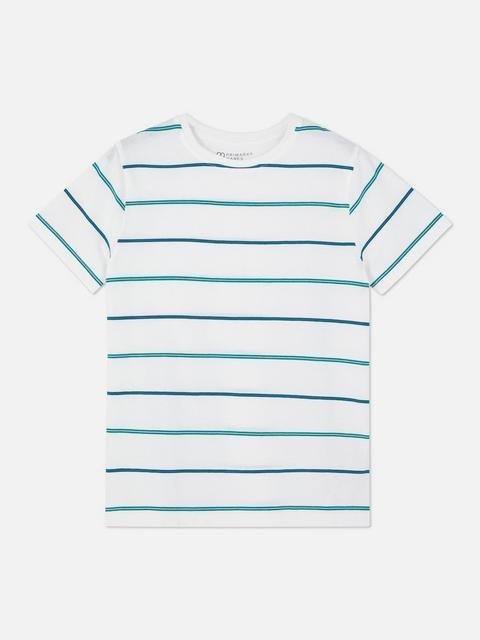 Striped Short Sleeve Crew T-shirt