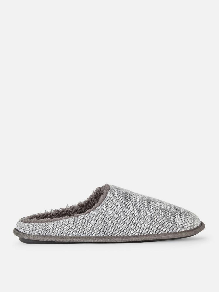 Textured Mule Slippers