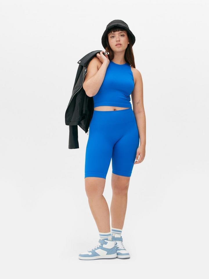 Narrow Rib Cropped Vest Top