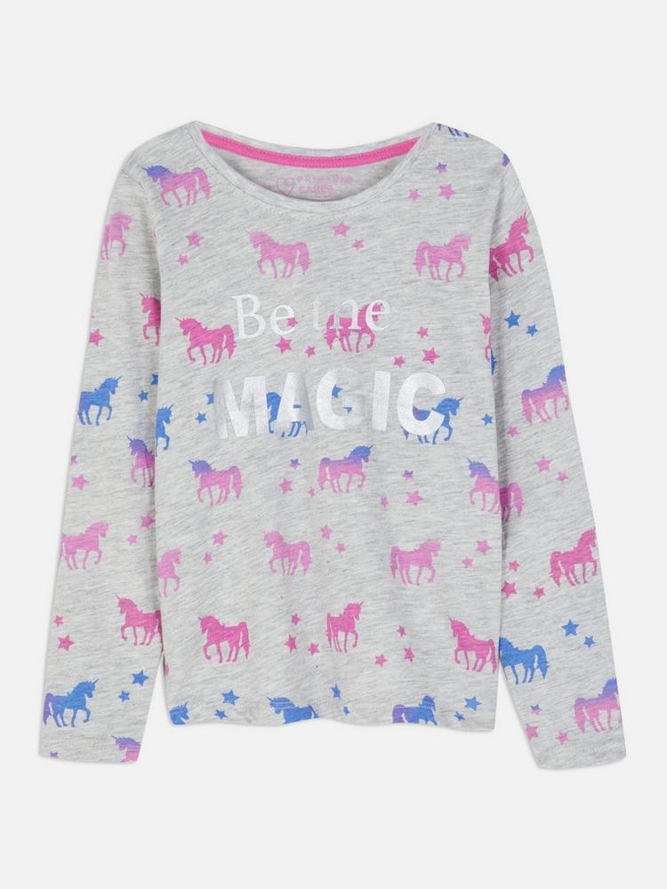 Pony Pattern Long Sleeve T-shirt