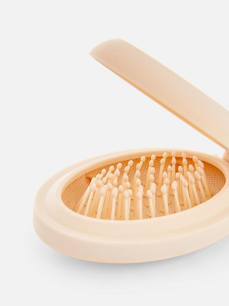 Compact Hairbrush Mirror