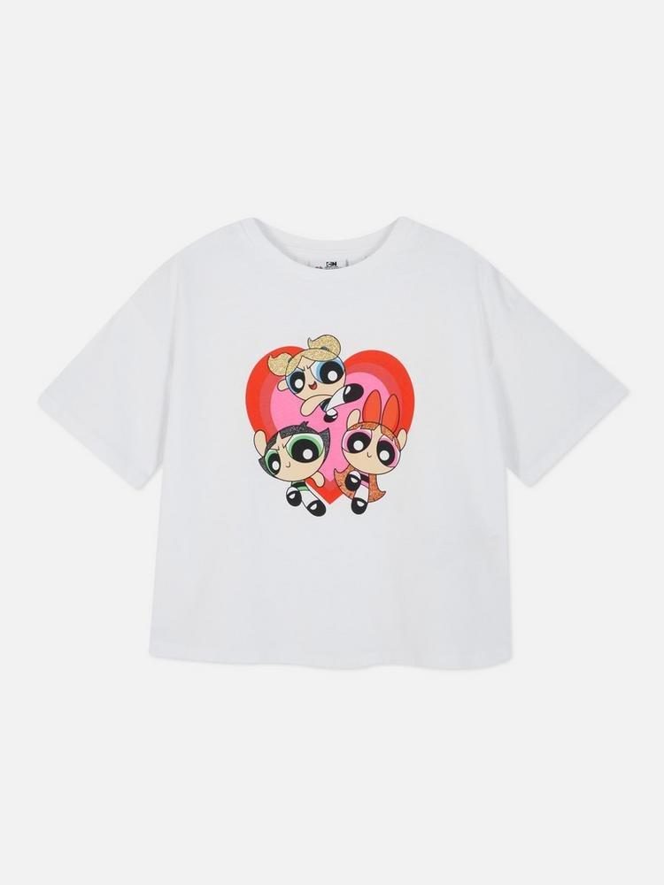 Powerpuff Girls Short Sleeve Cropped T-Shirt