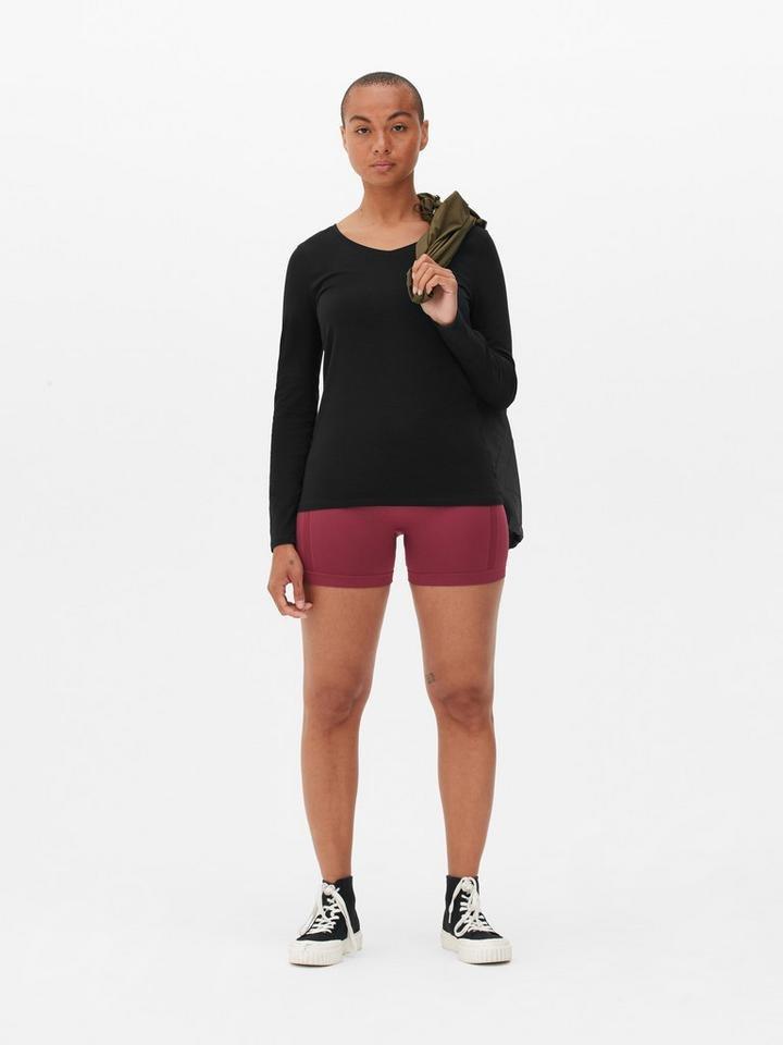 V-neck Long Sleeve Top