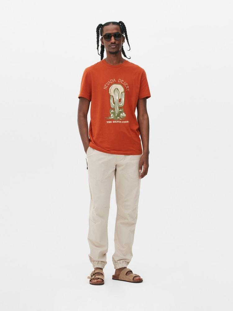Nevada Desert Graphic Cotton T-Shirt