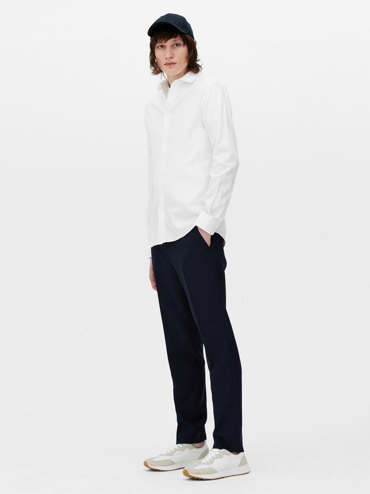 Textured Cotton Slim Fit Shirt