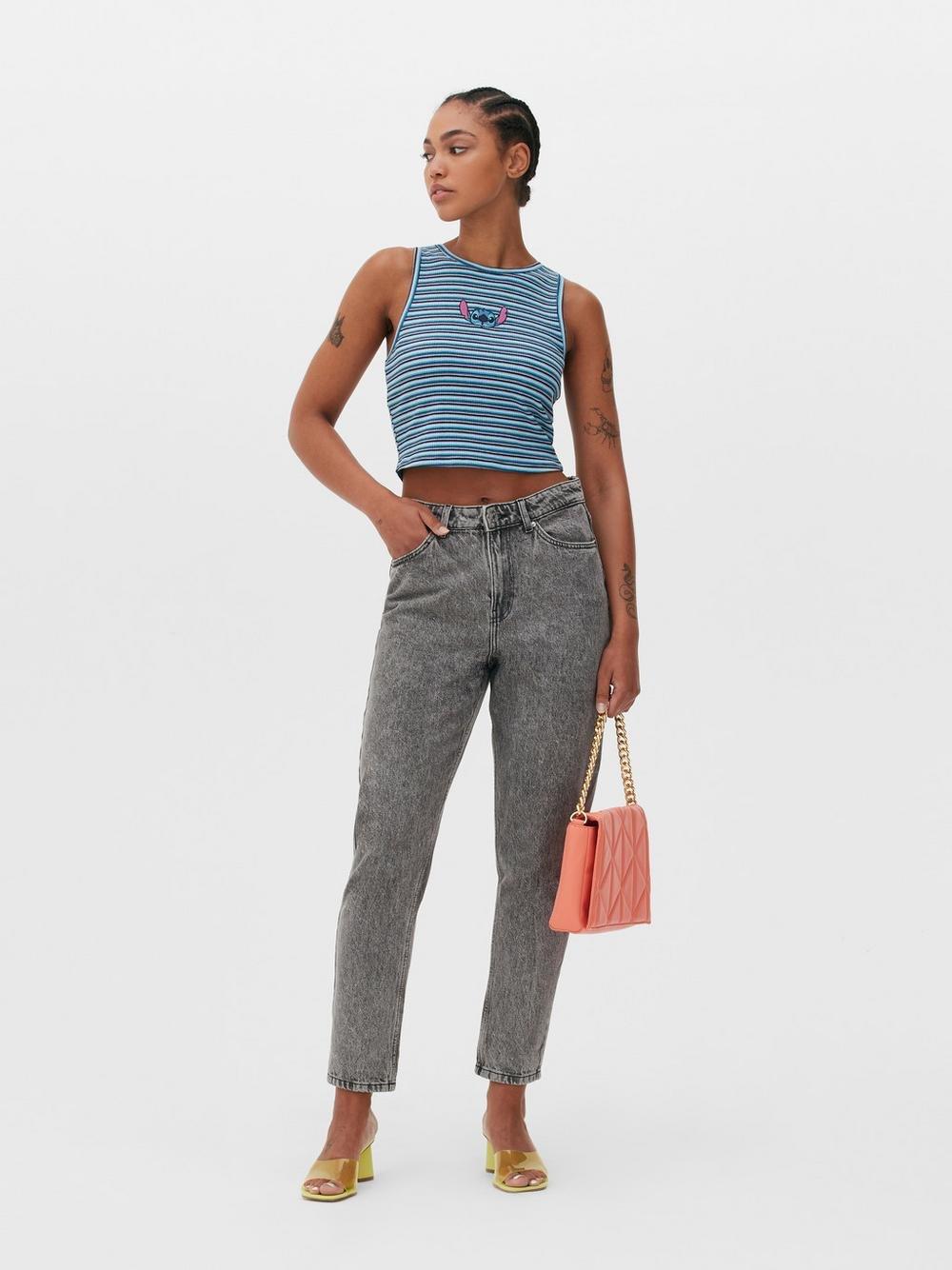 Disney's Lilo & Stitch Ribbed Cropped Vest