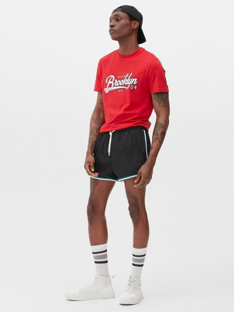 Brooklyn Print Cotton T-shirt