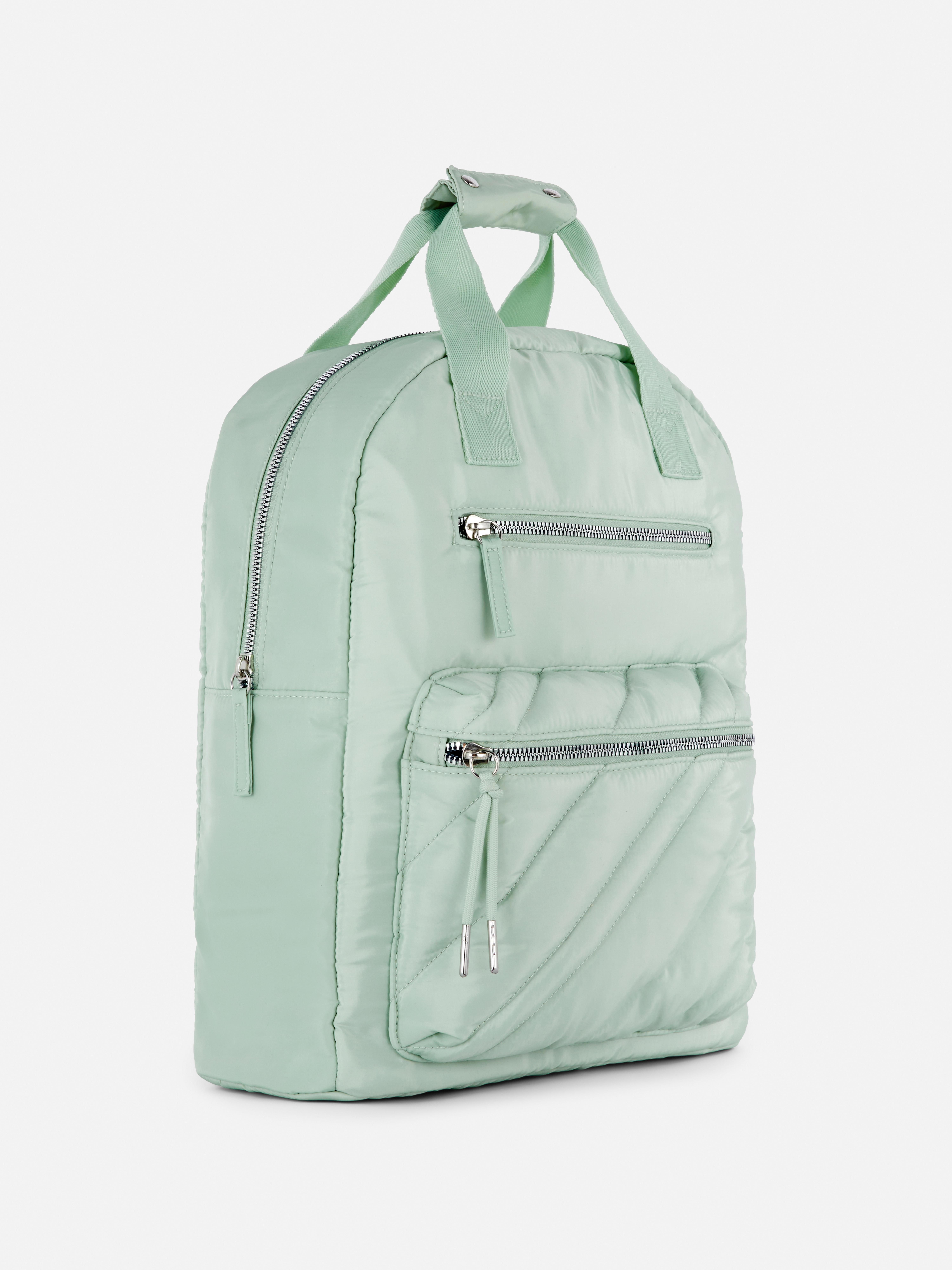 Multi Pocket Top Handle Backpack