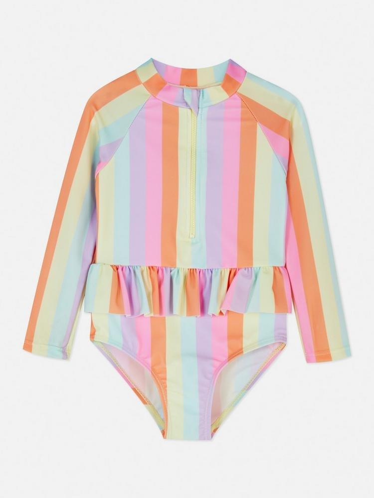 Rainbow Long Sleeve Swimsuit