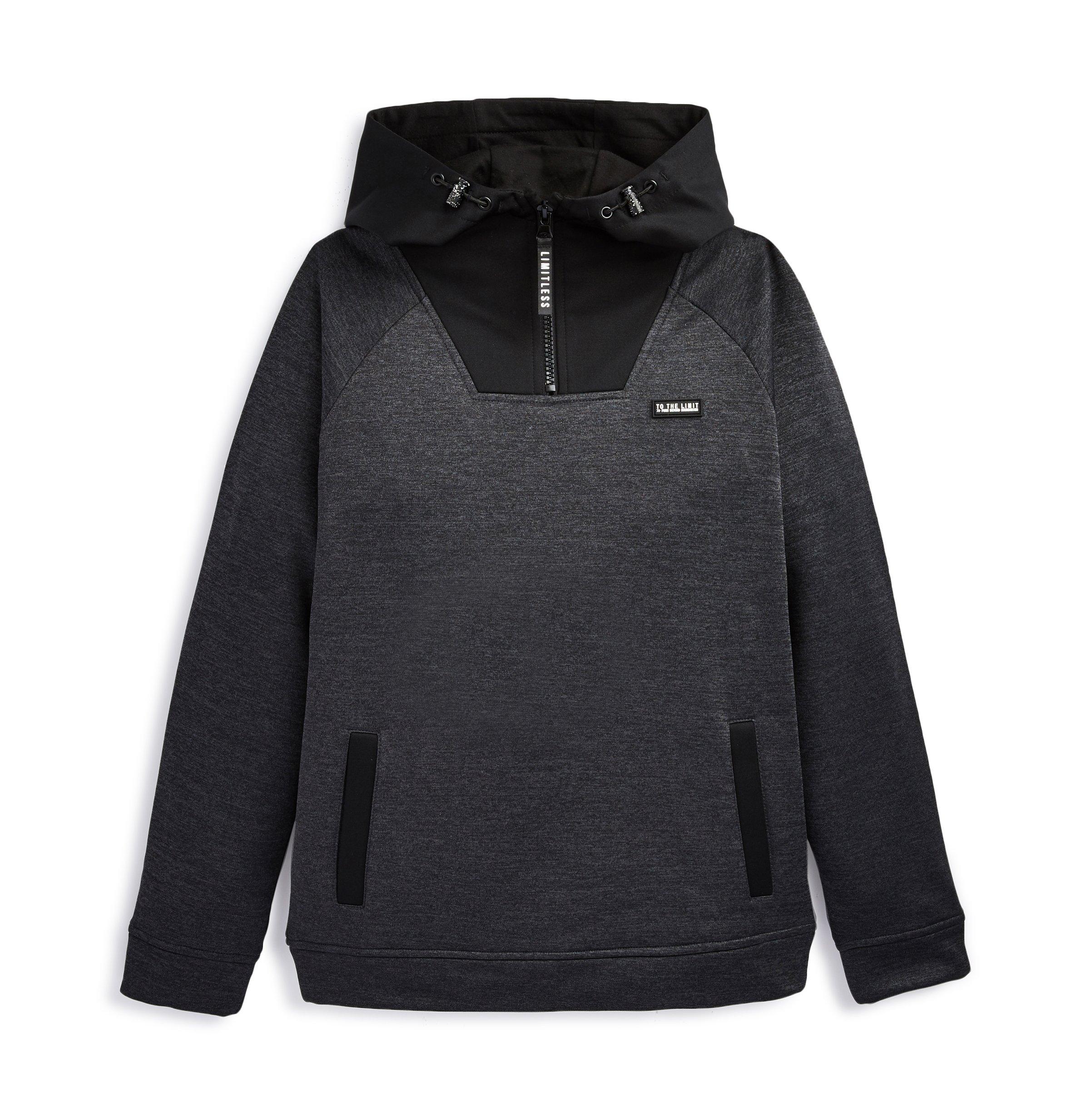 Striped Half Zip Cotton Top