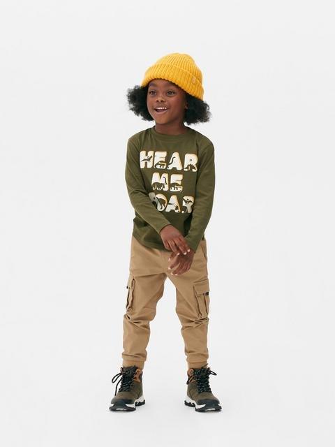 Long Sleeve Slogan T-shirt