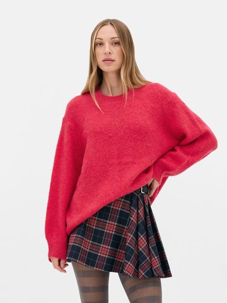 Rita Ora Oversized Fluffy Knit Jumper