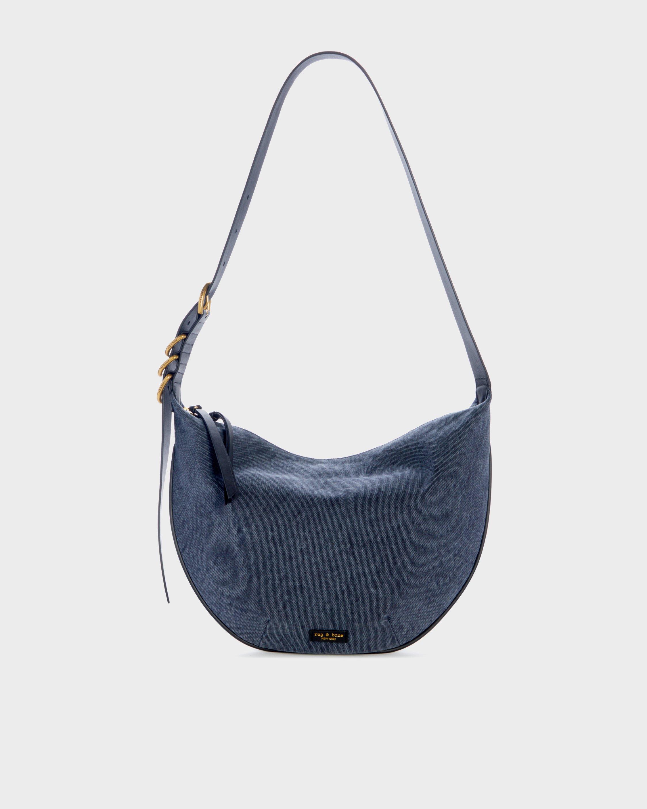 Mercer Medium Canvas Hobo Bag - Midnight | rag & bone
