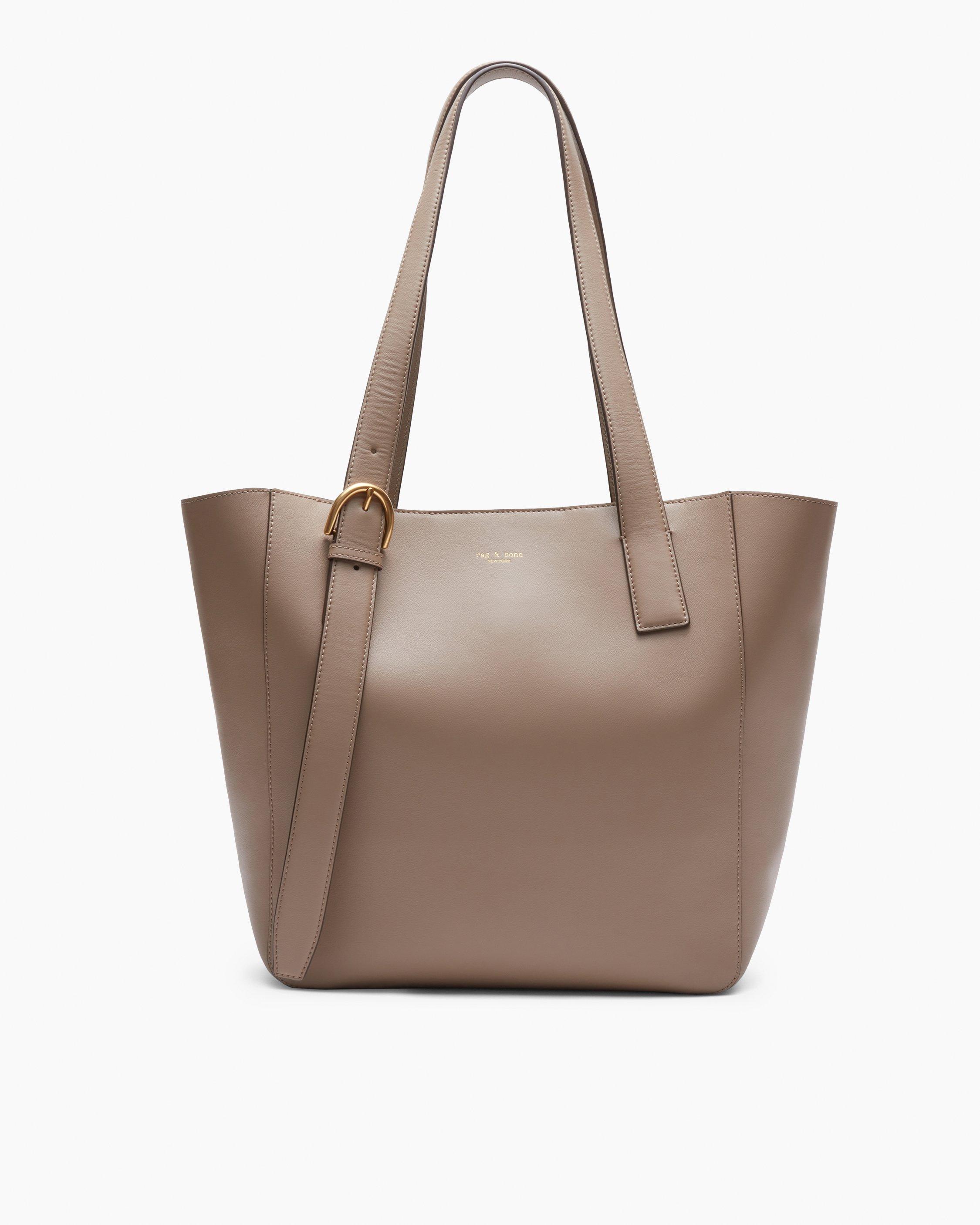 【関税込み】rag & bone トープ Slade トートバッグ Black Slade Calf Leather Tote by rag & bone on Sale