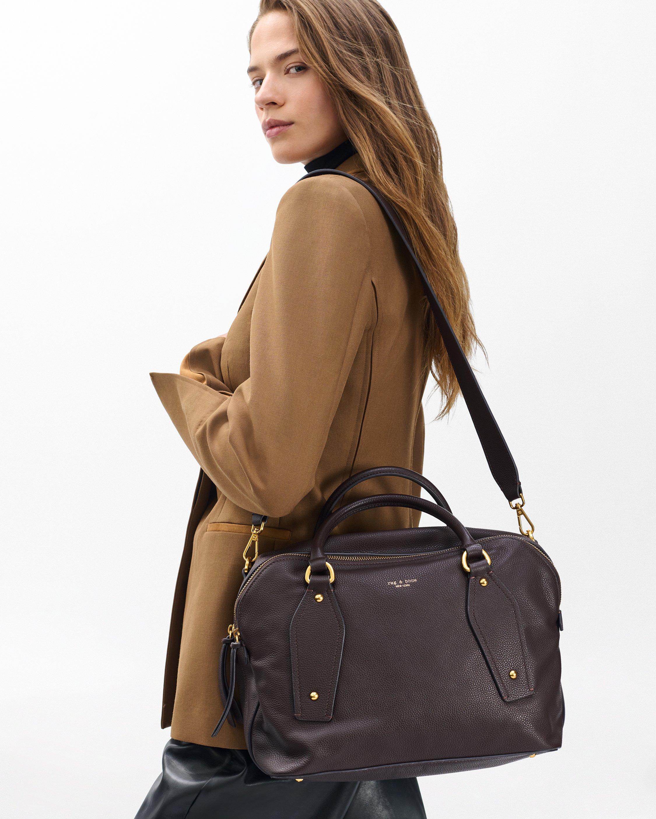 Gramercy Medium Leather Satchel image number 3