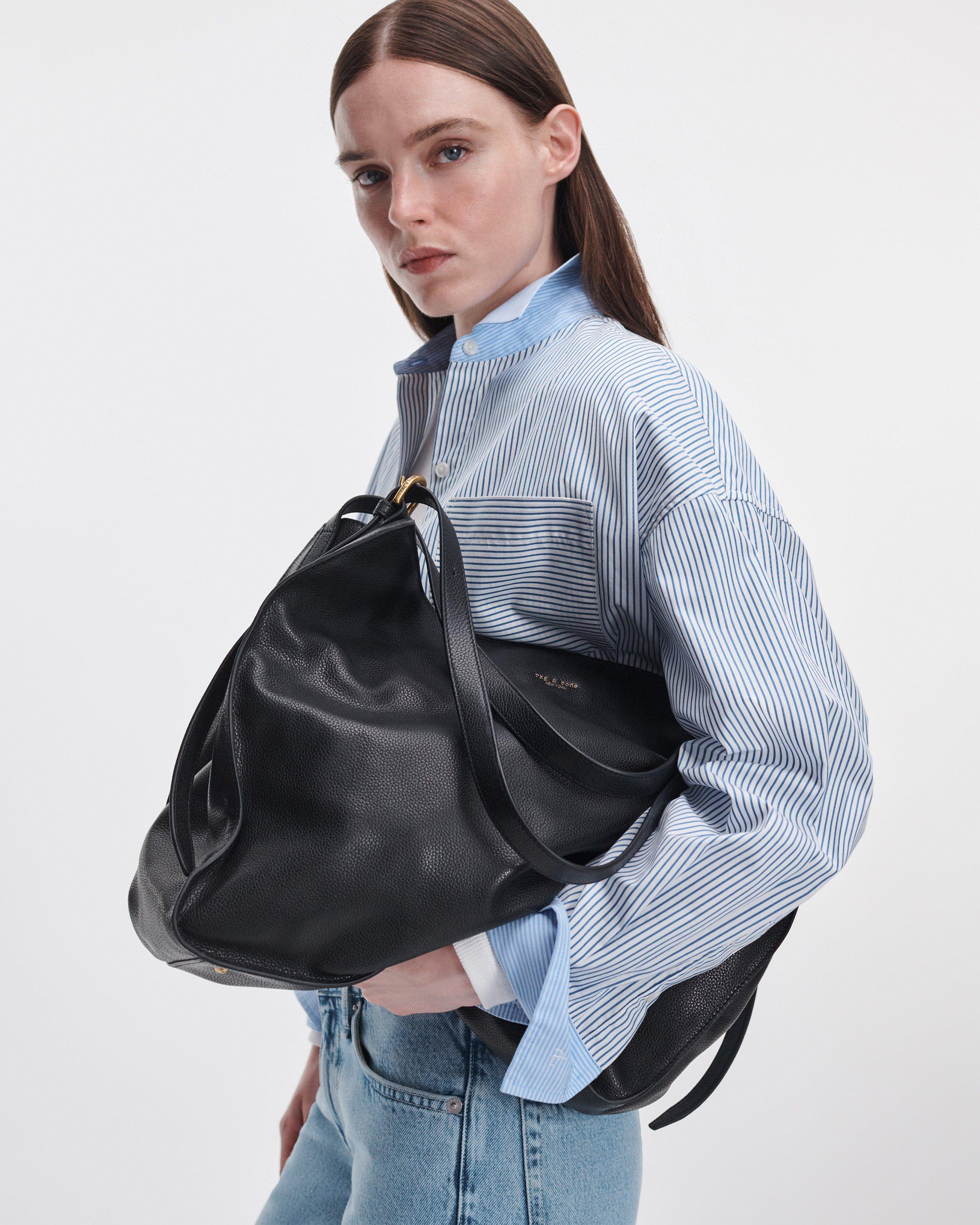 River Pebbled Leather Tote image number 2