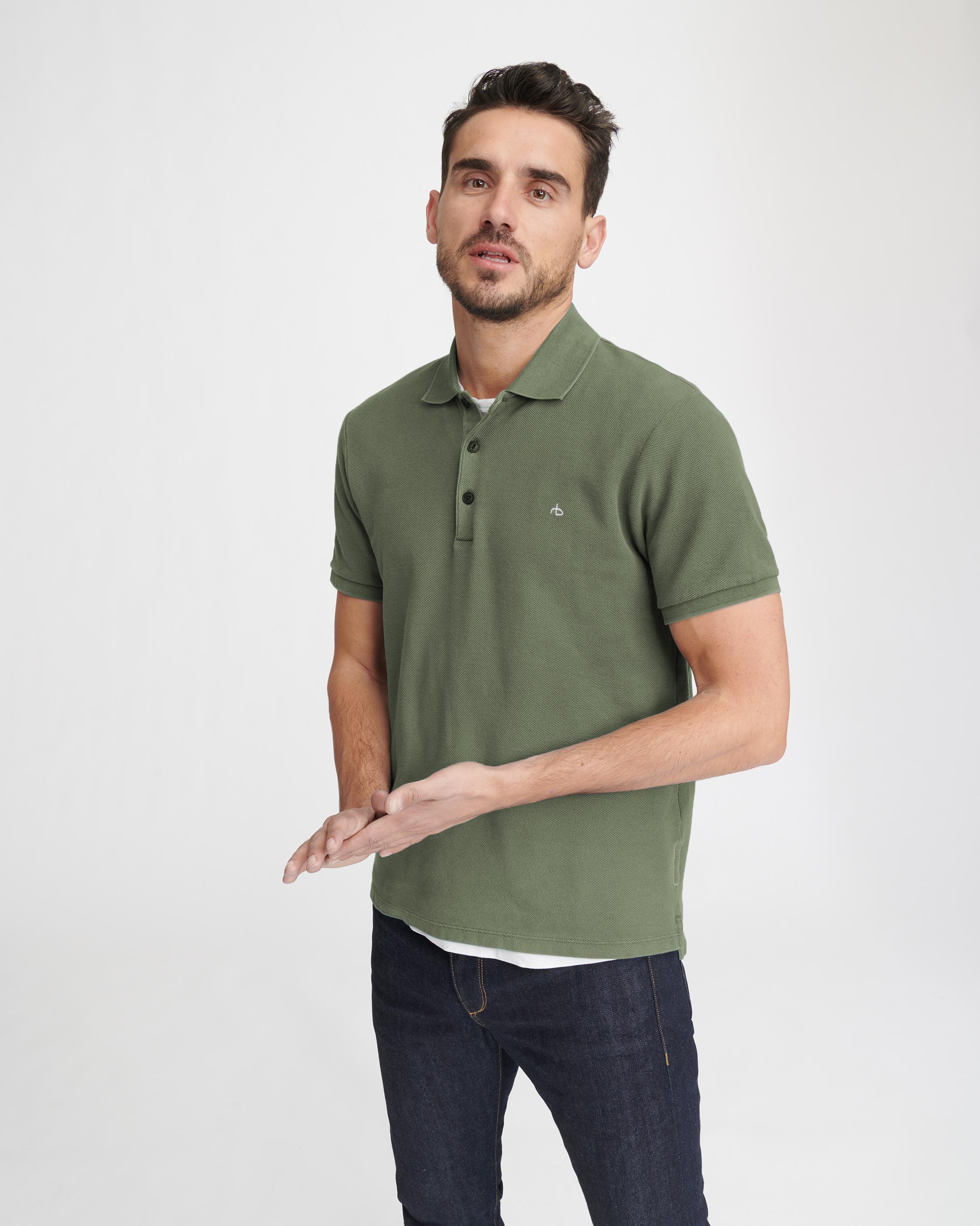 Polo shirt best sale army green