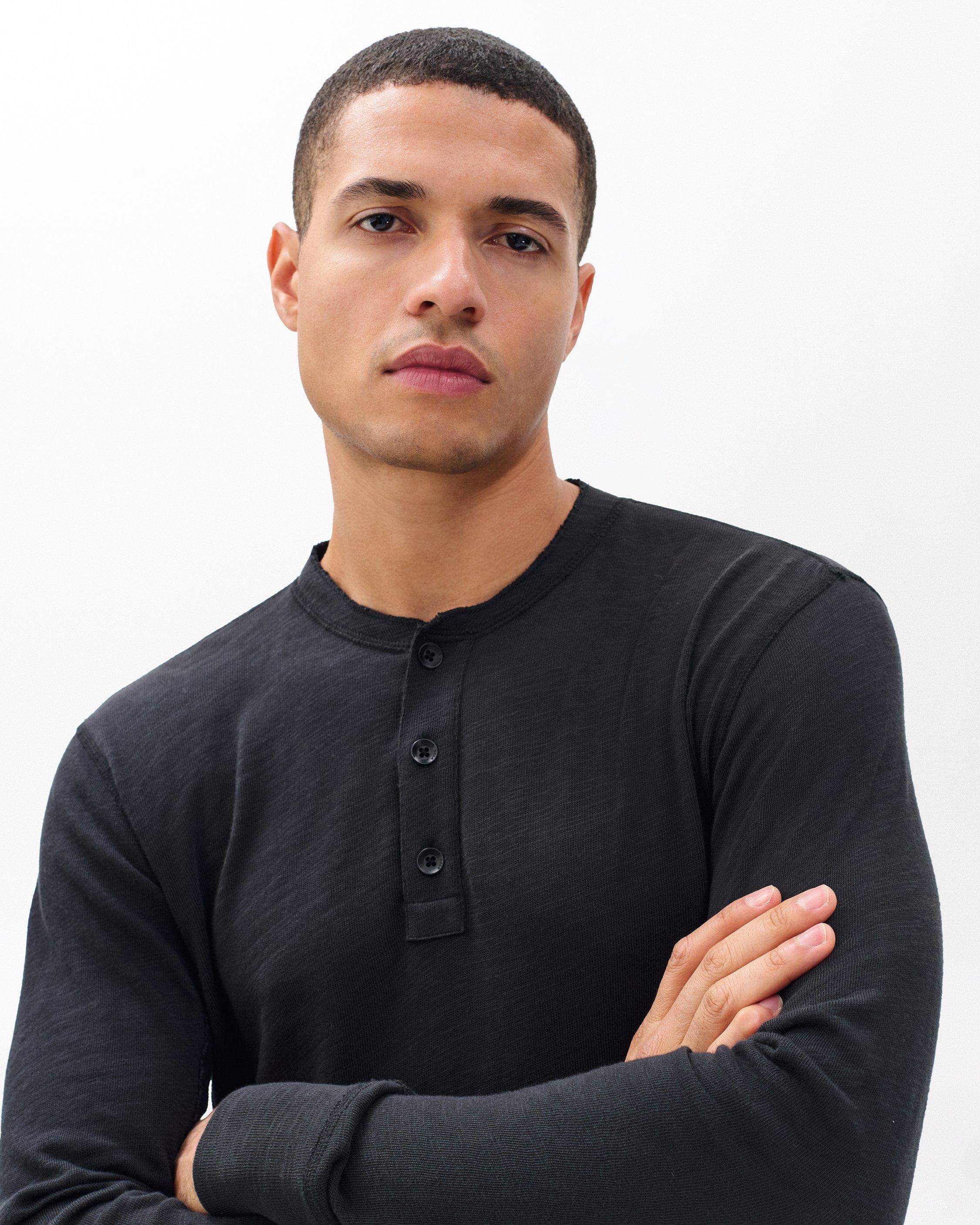 Classic Slub Henley image number 4