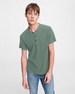 Classic Cotton Henley image number 1
