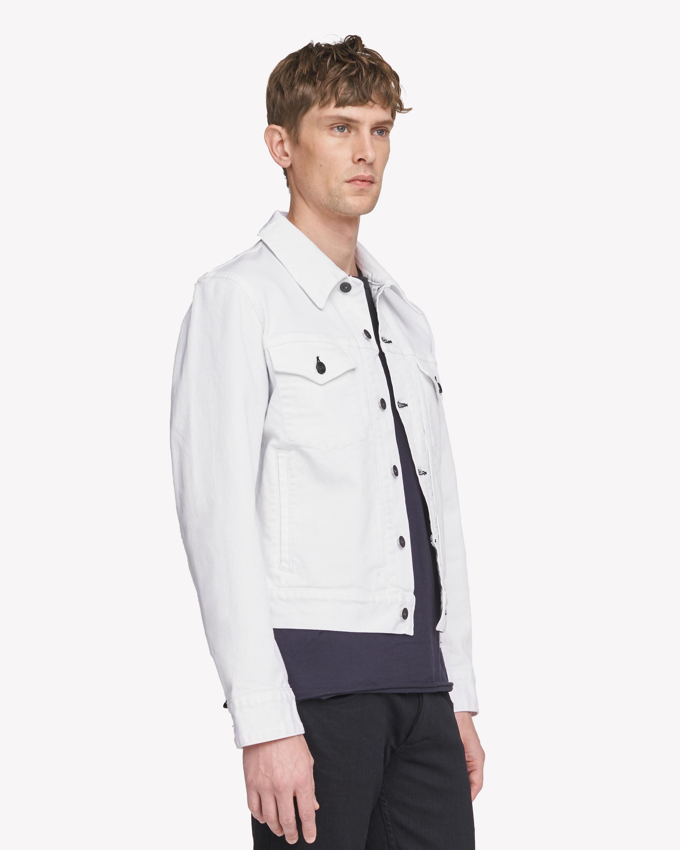 Rag and bone white denim jacket sale