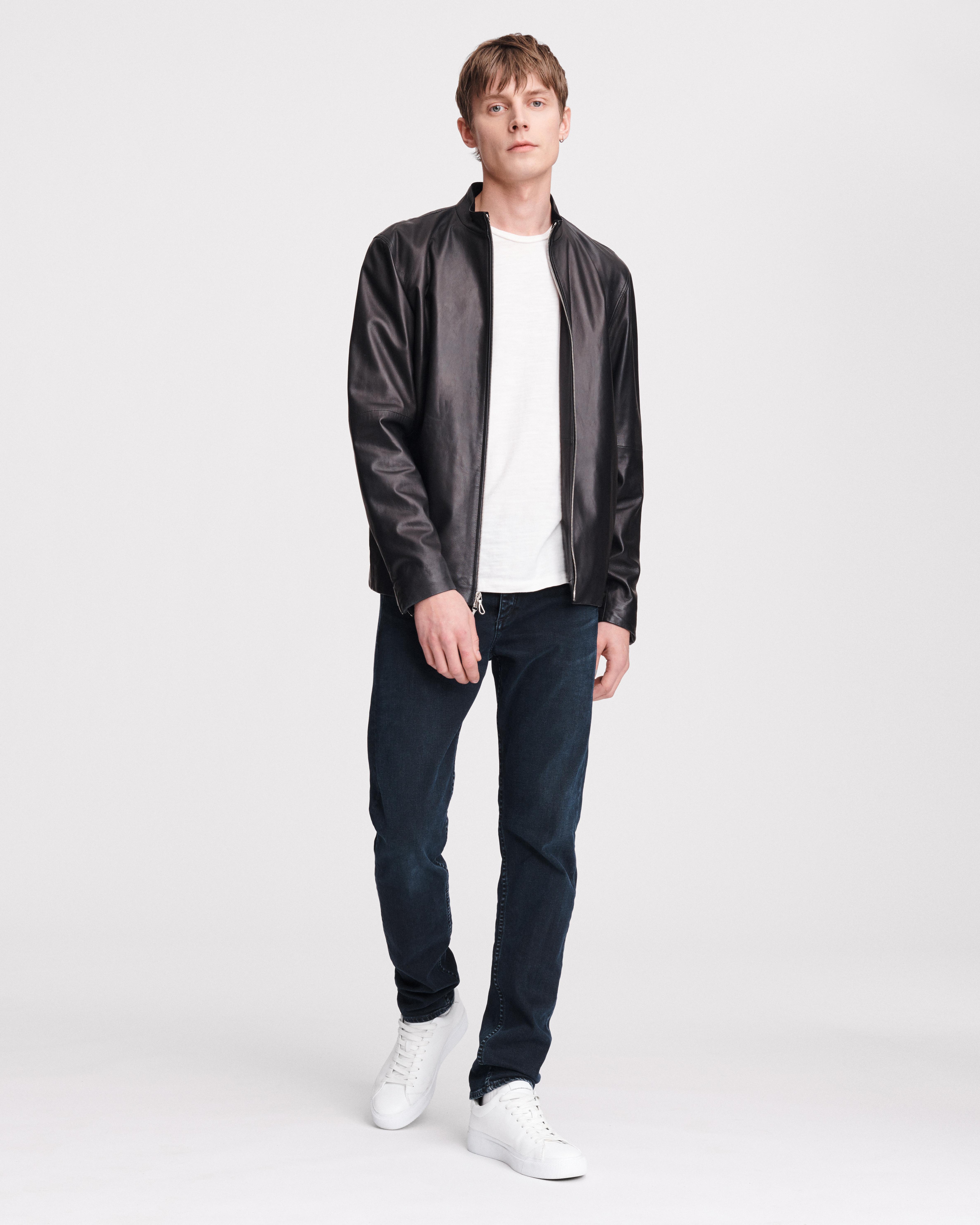 Rag and bone hot sale leather jacket mens