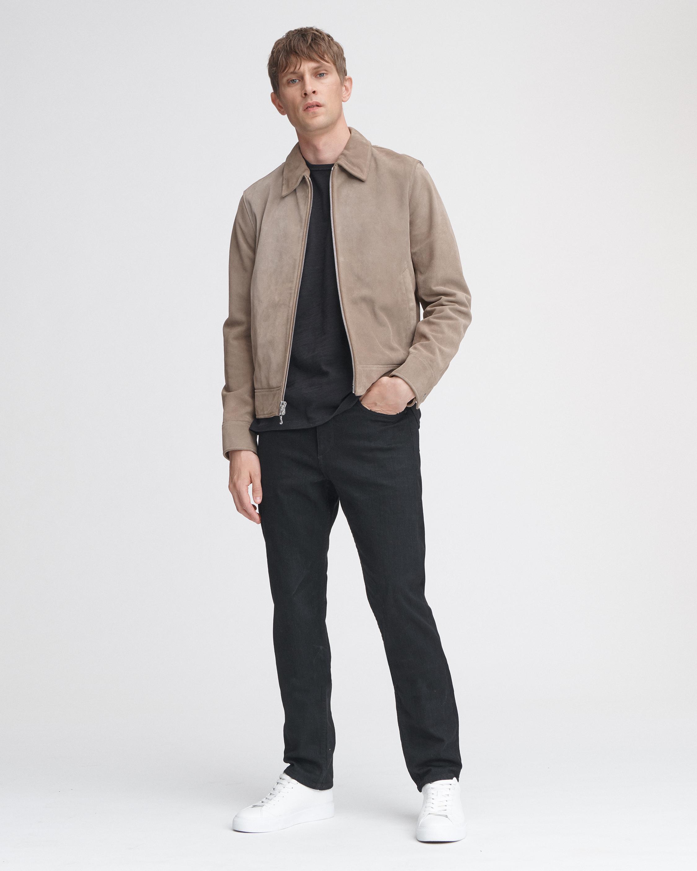 Men's Suede Garage Jacket in Cement | rag & bone