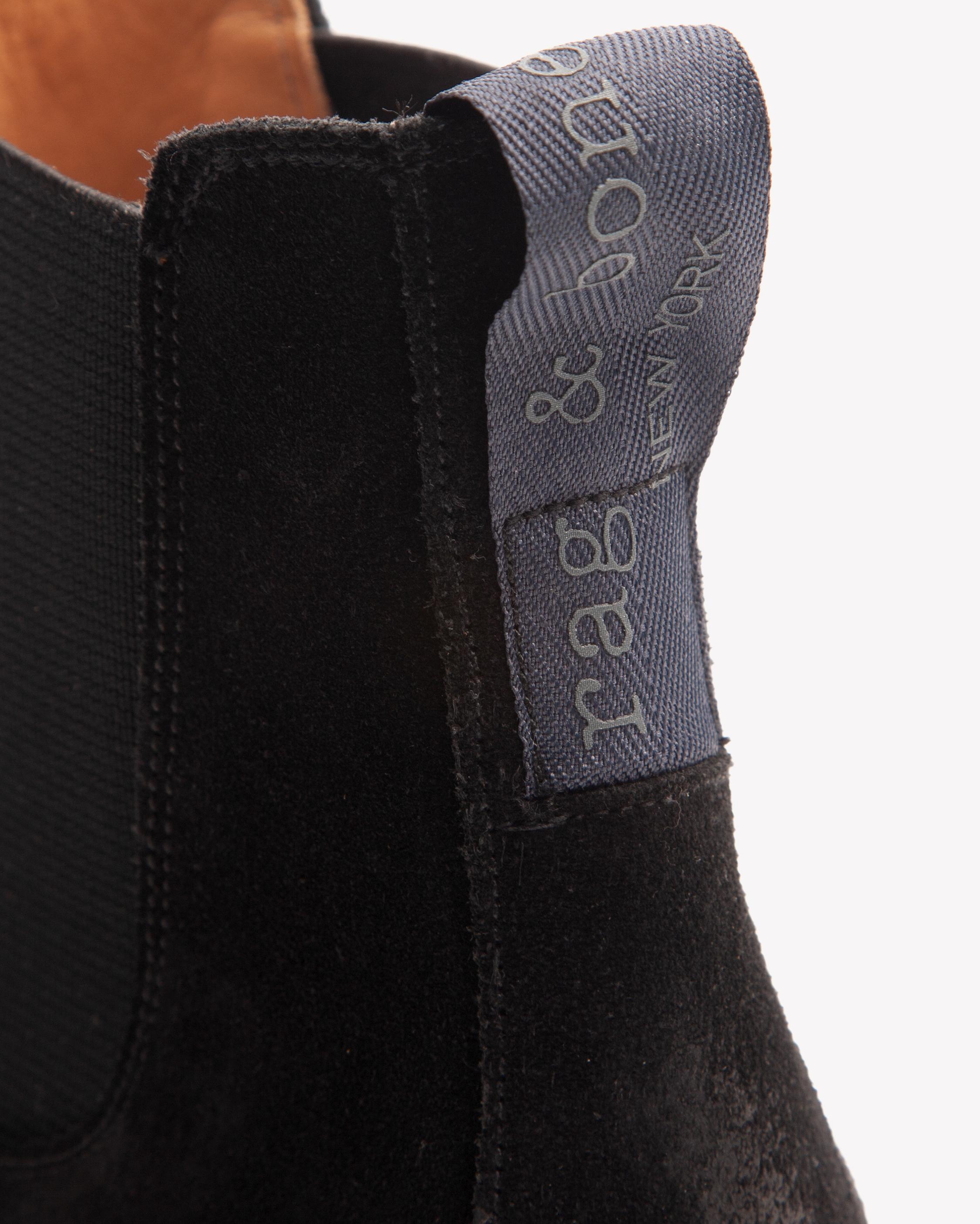 rag & bone X Grenson CHELSEA BOOT - Black Suede | rag & bone