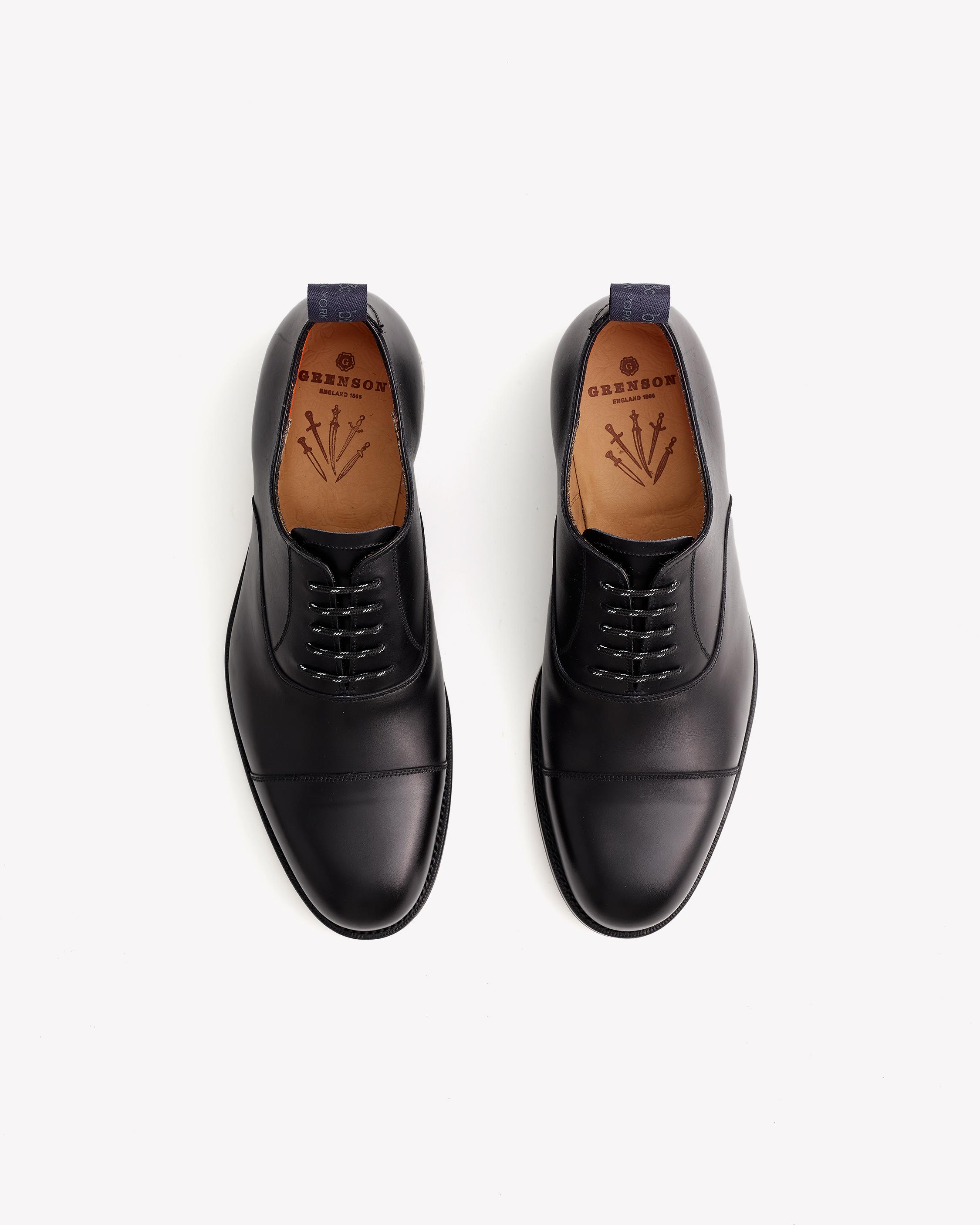 Grenson Toecap Oxford Shoes in Black | rag & bone