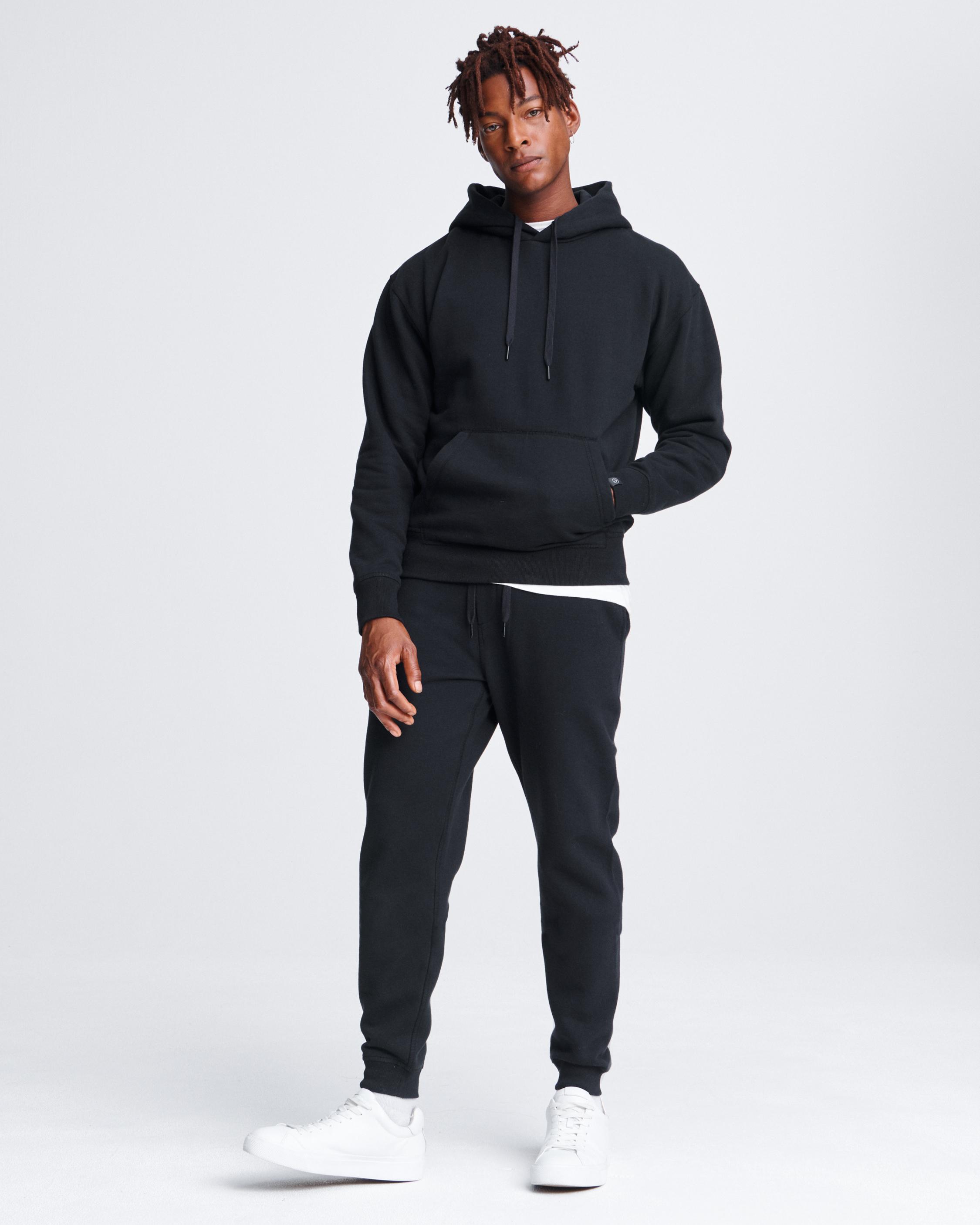 Damon Fleece Hoodie for Men in Black | rag & bone