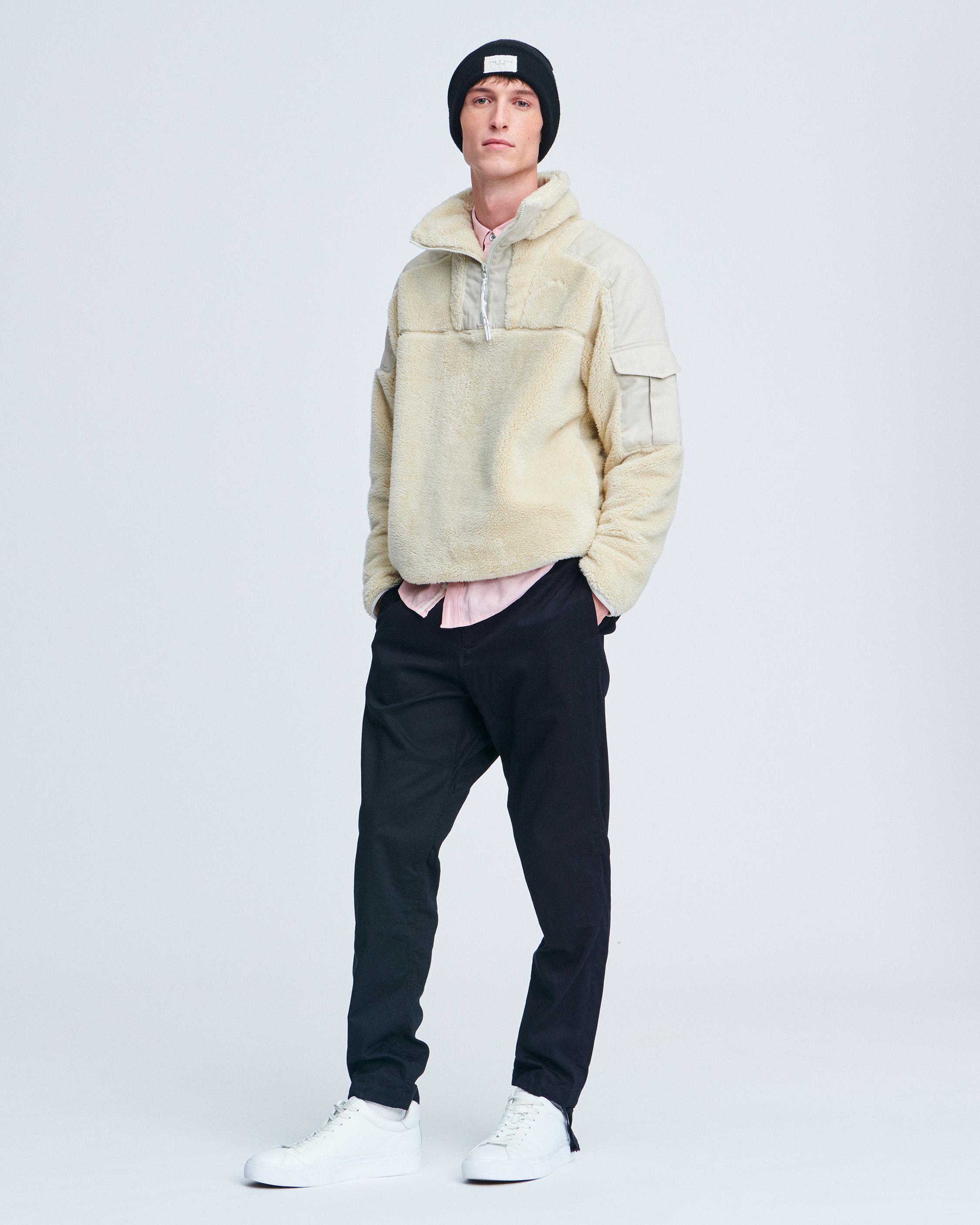 Logan Sherpa Half-Zip Pullover for Men | rag & bone