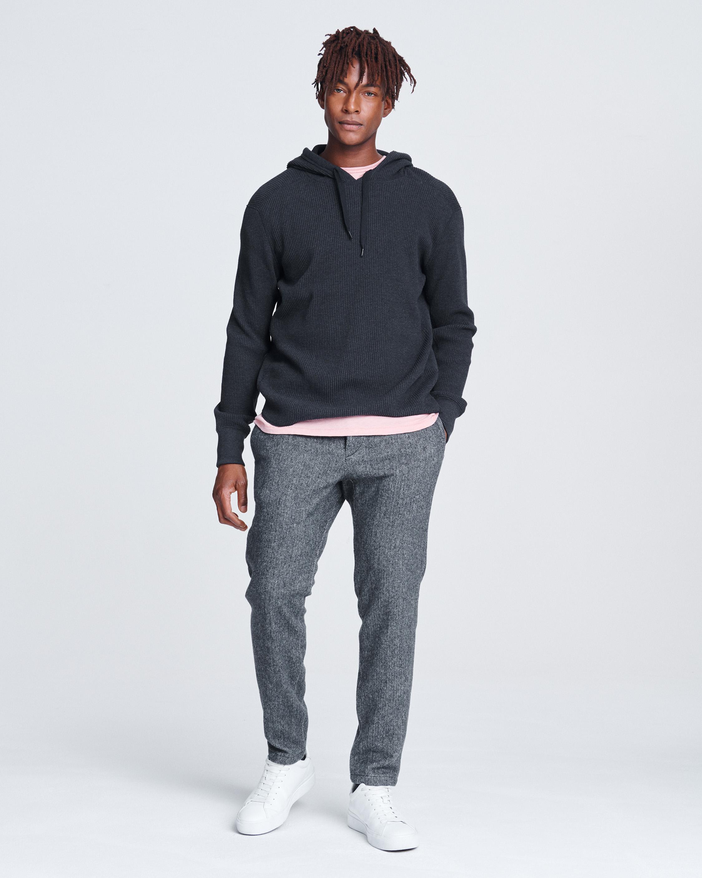 Waffle Thermal Hoodie for Men rag bone