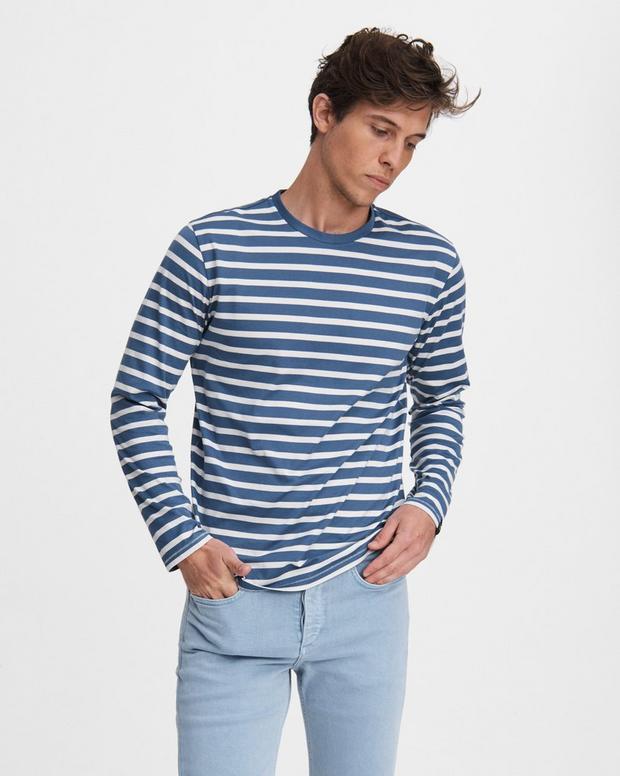 Henry Stripe Cotton Jersey Tee image number 1