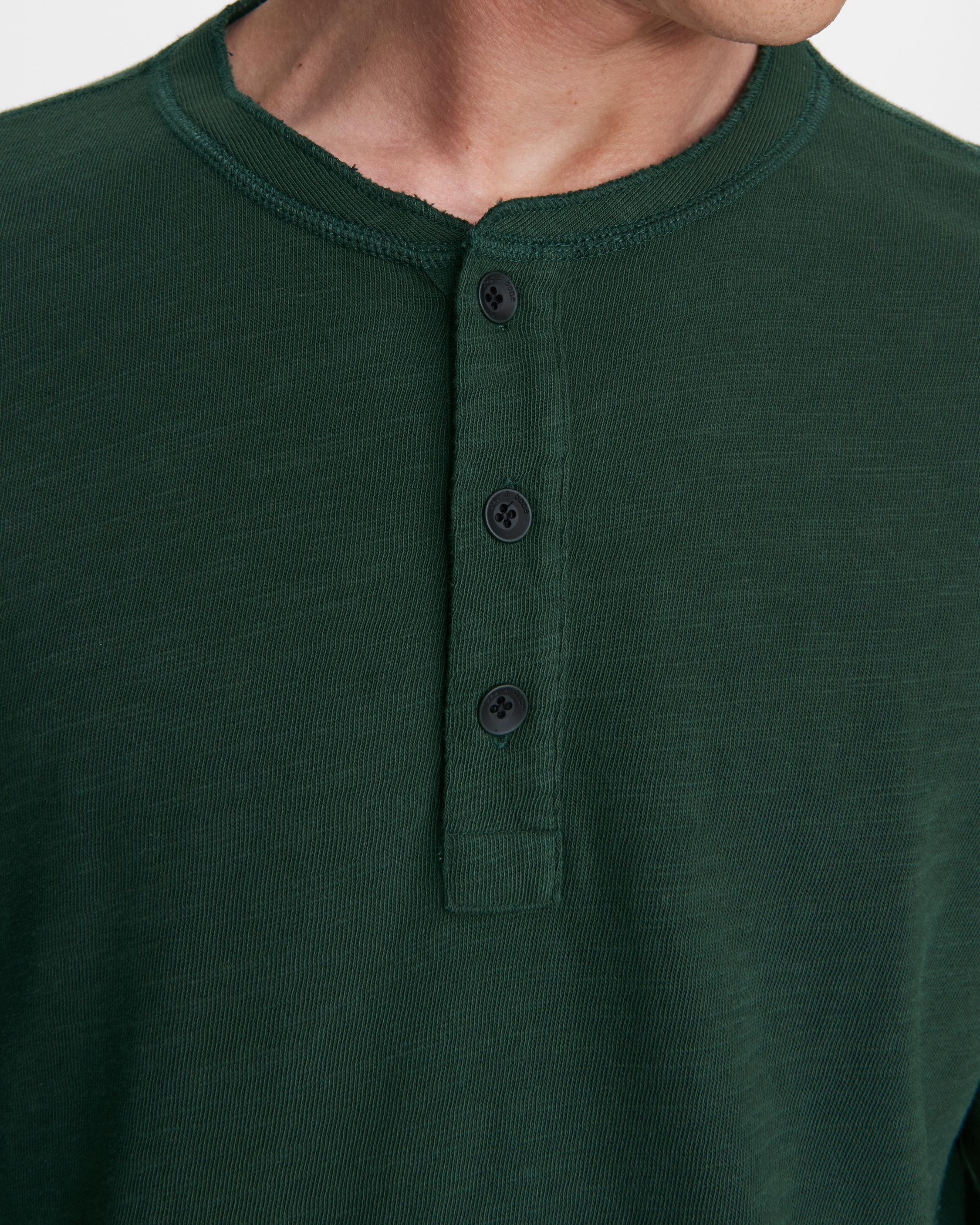 Classic Long Sleeve Henley - Hidden Forest