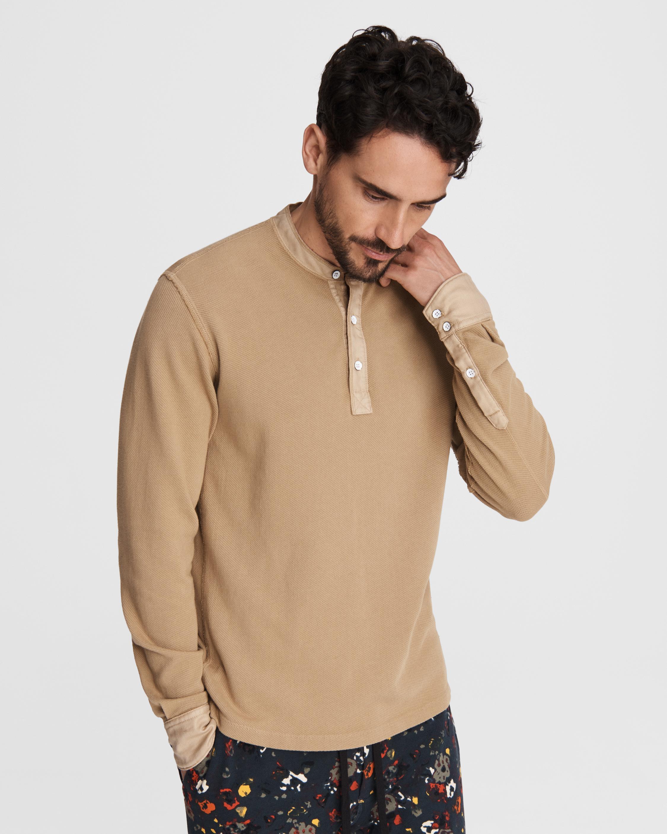 Blake Cotton Henley Khaki rag & bone