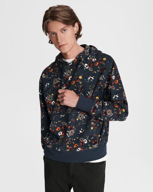 City Floral Cotton Hoodie image number 1