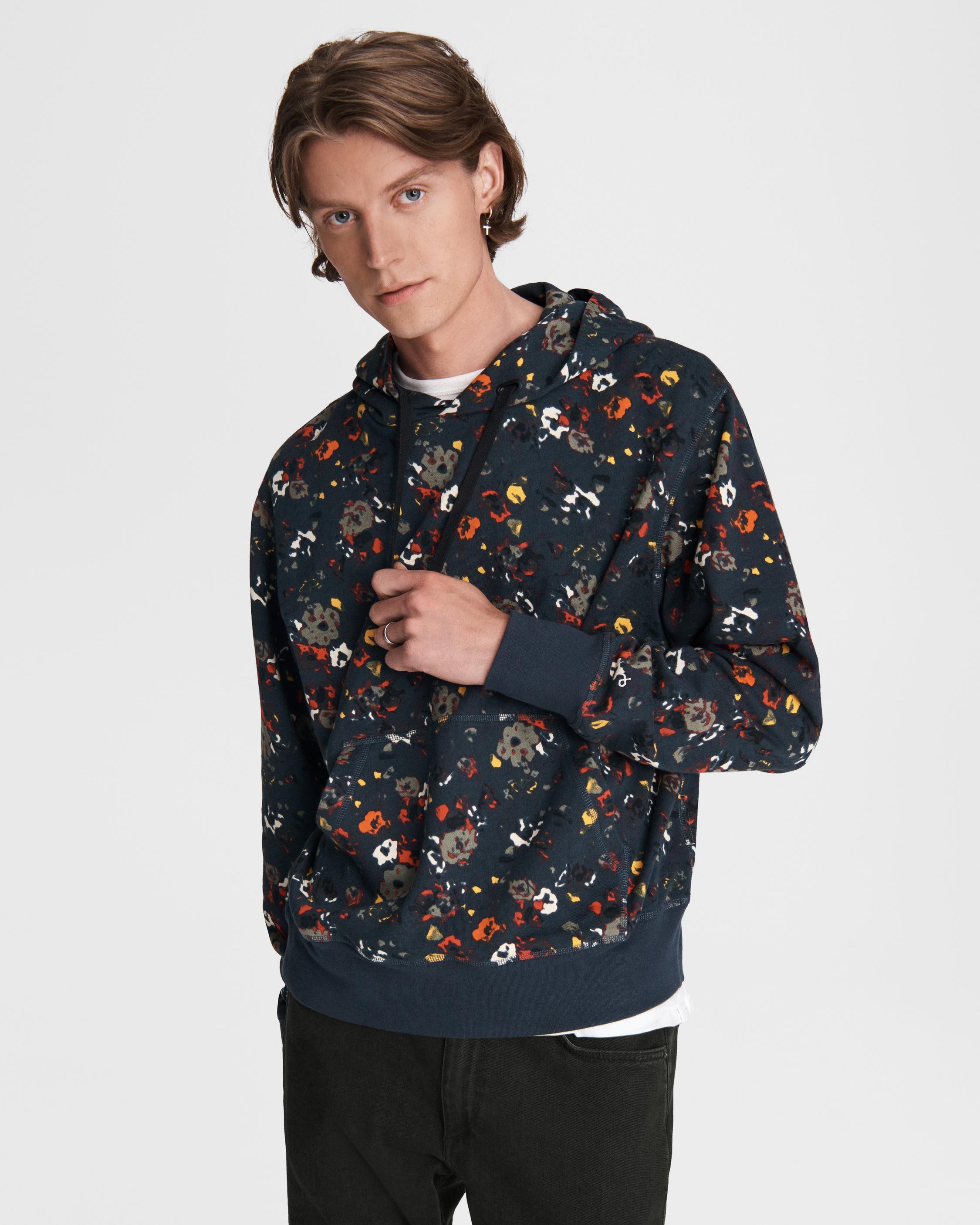 Shop rag & bone City Floral Print Hoodie Sweatshirt