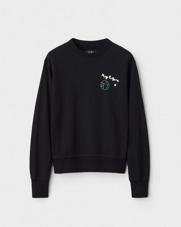 Hand Embroidered Cotton City Sweatshirt image number 2