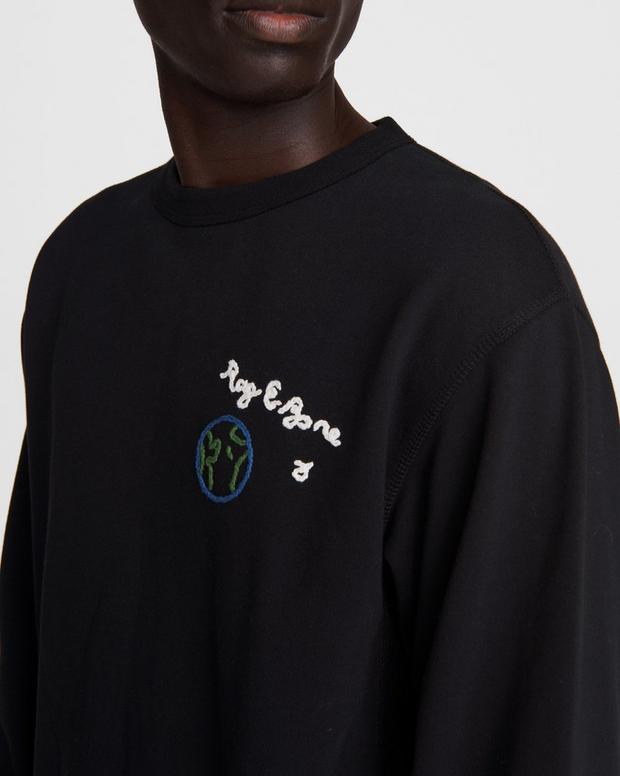 Hand Embroidered Cotton City Sweatshirt image number 6