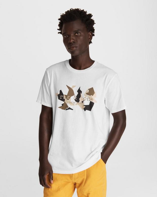 Shatter Print Cotton T-Shirt | rag & bone