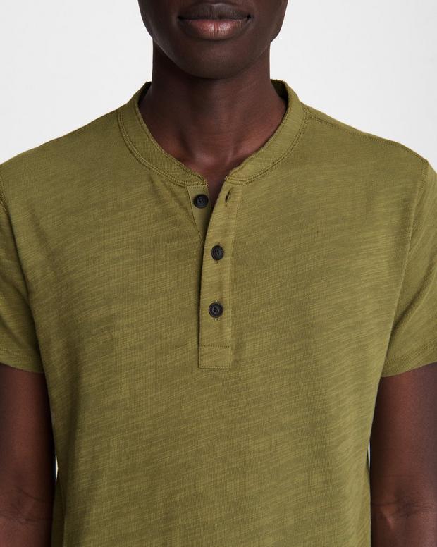 Flame Cotton Henley image number 6