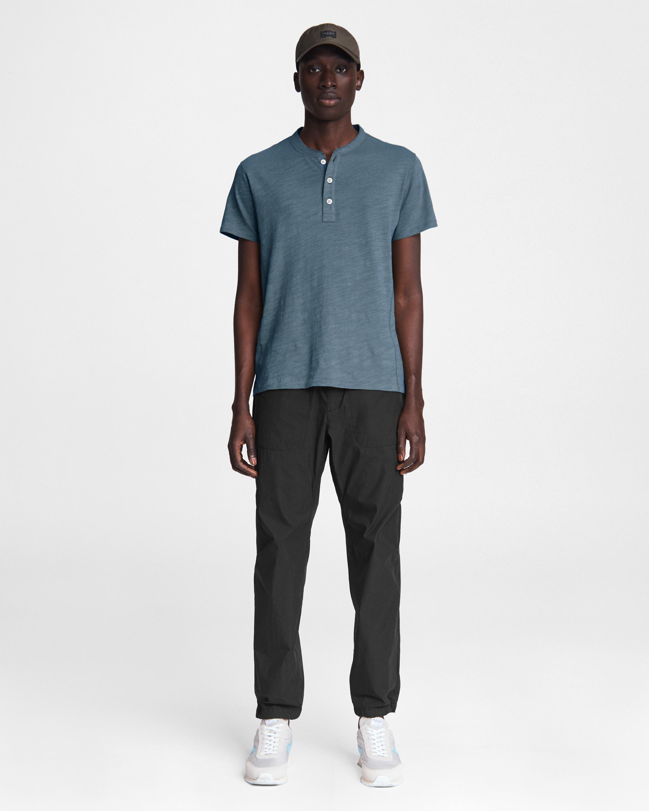 Flame Cotton Henley image number 3