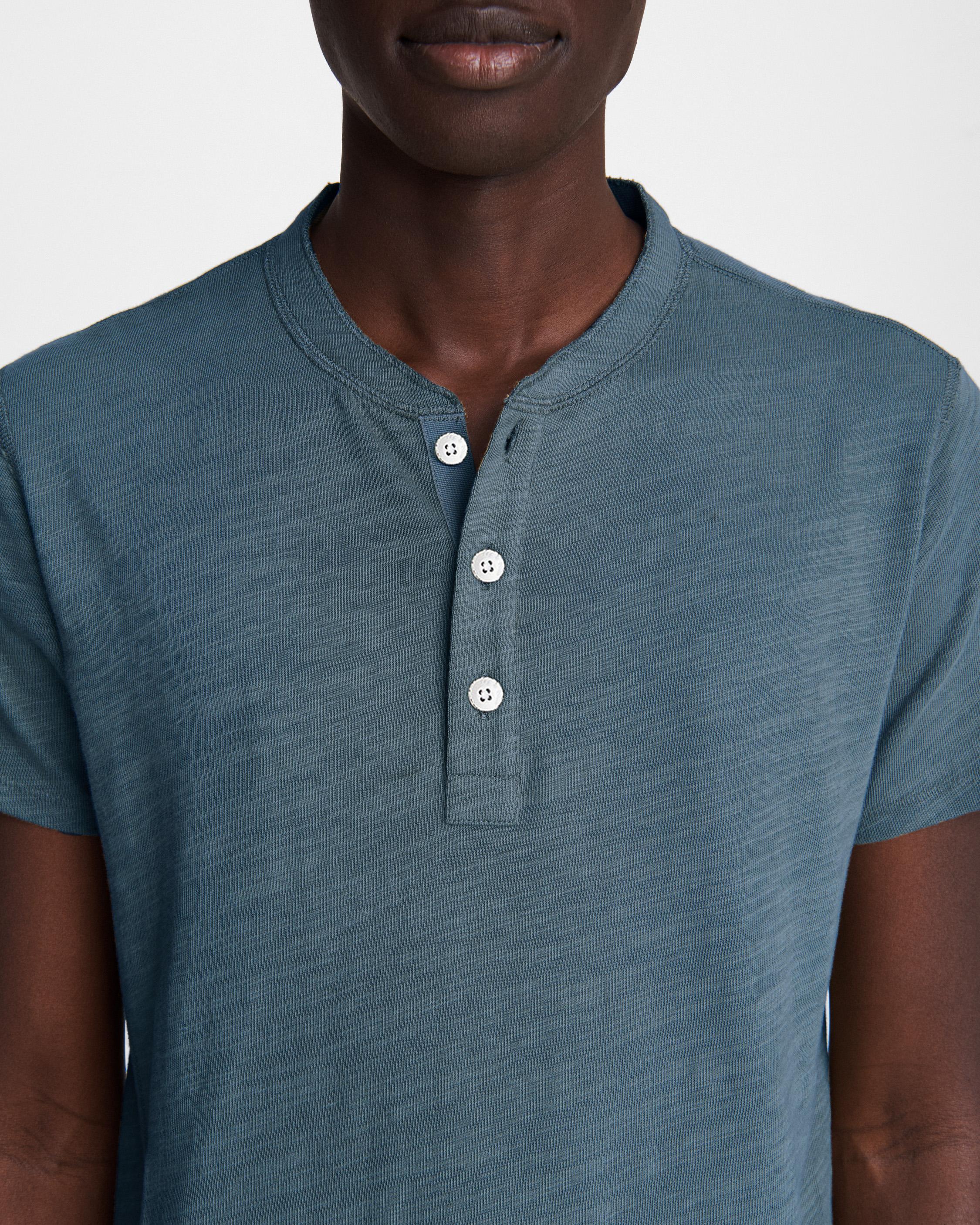 Flame Cotton Henley image number 6