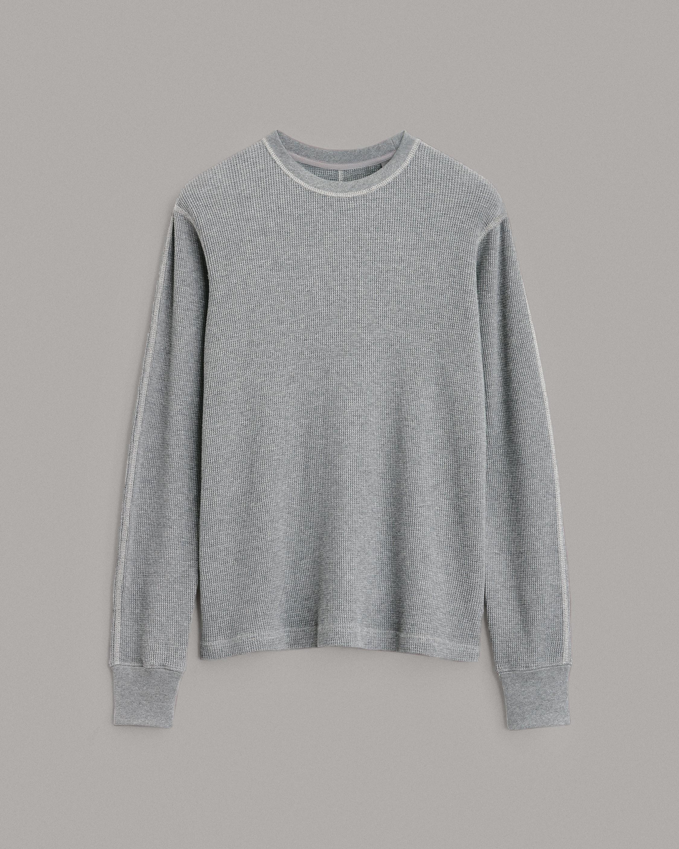 Garment Dyed Waffle Crew image number 2