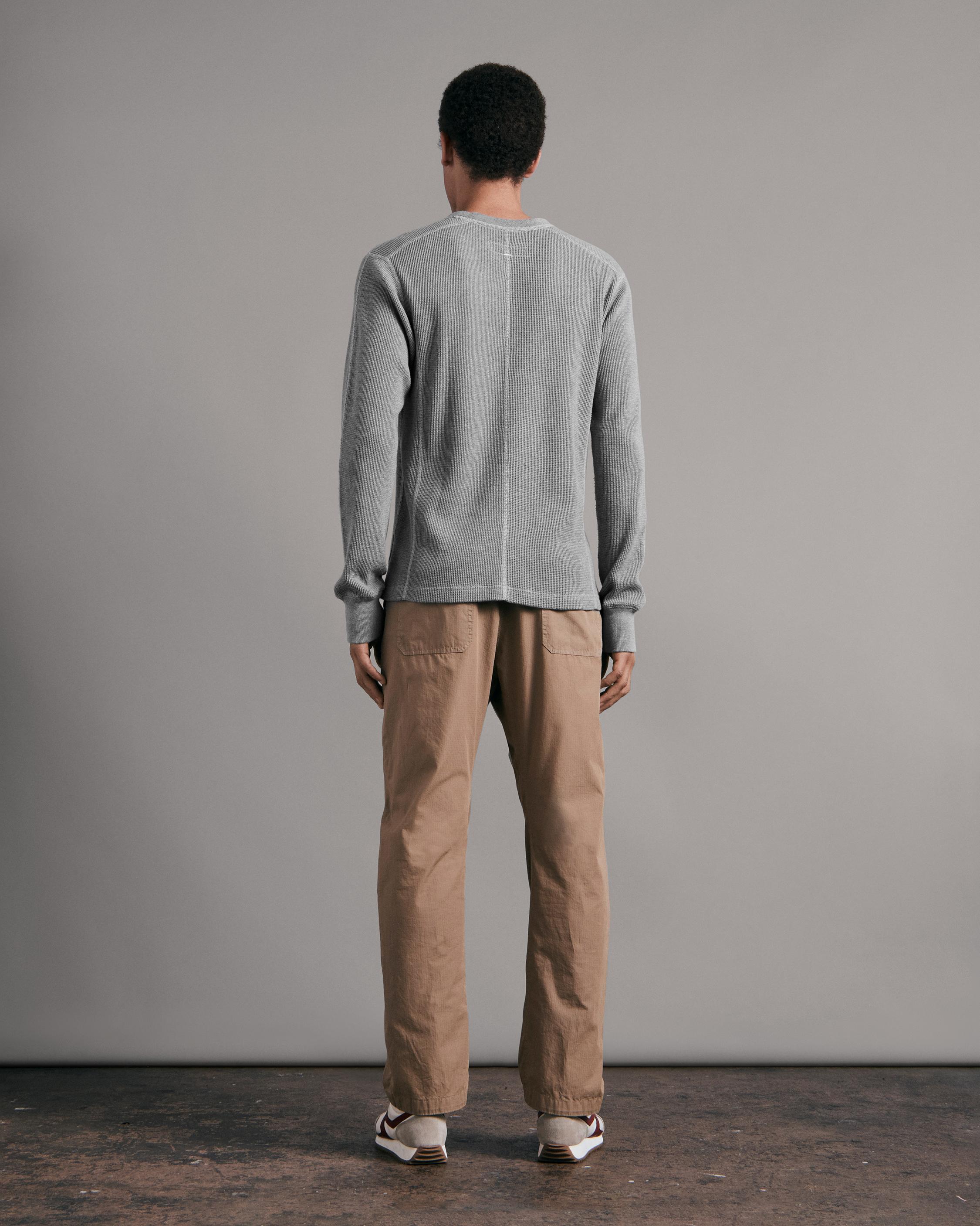 Garment Dyed Waffle Crew image number 5