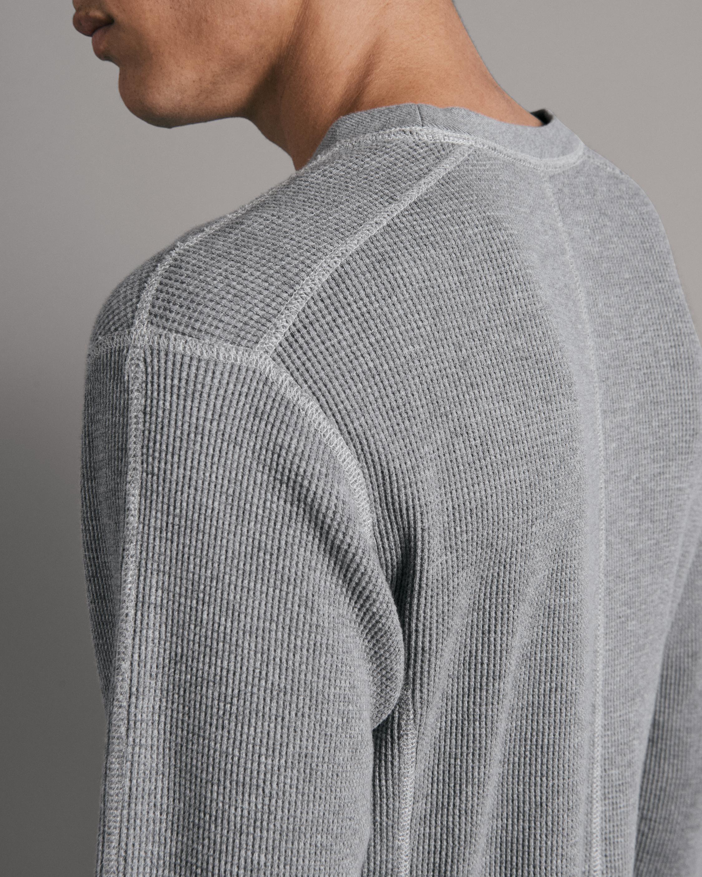 Garment Dyed Waffle Crew image number 6