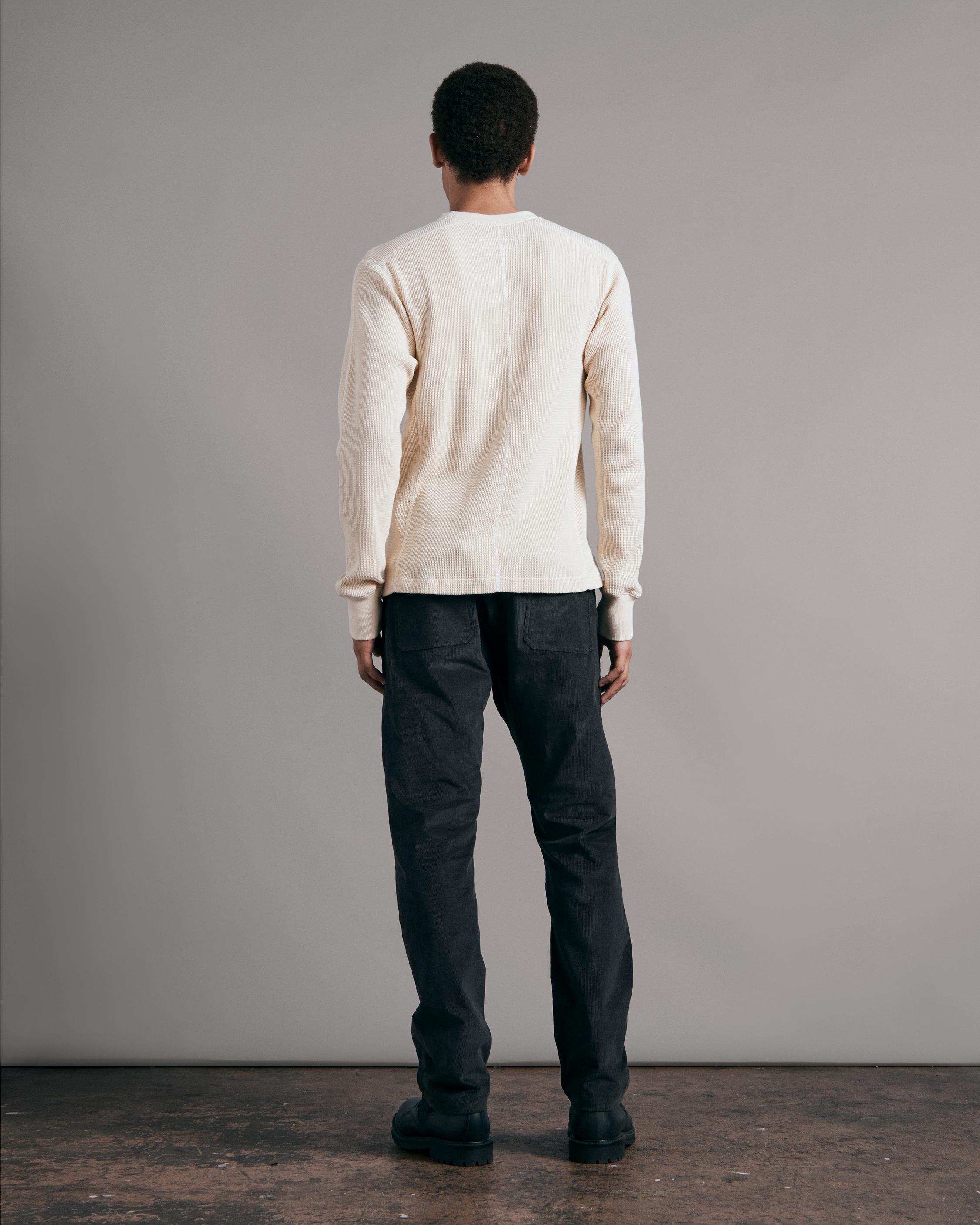 Garment Dyed Waffle Crew image number 4